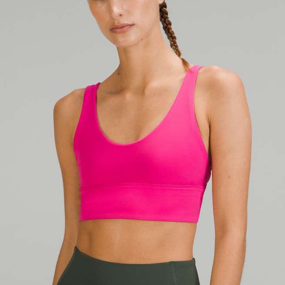 LIKE NEW Lululemon Align Reversible Bra, size 4, Sonic Pink
